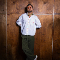 Relaxed Belted Trousers — Deep Green