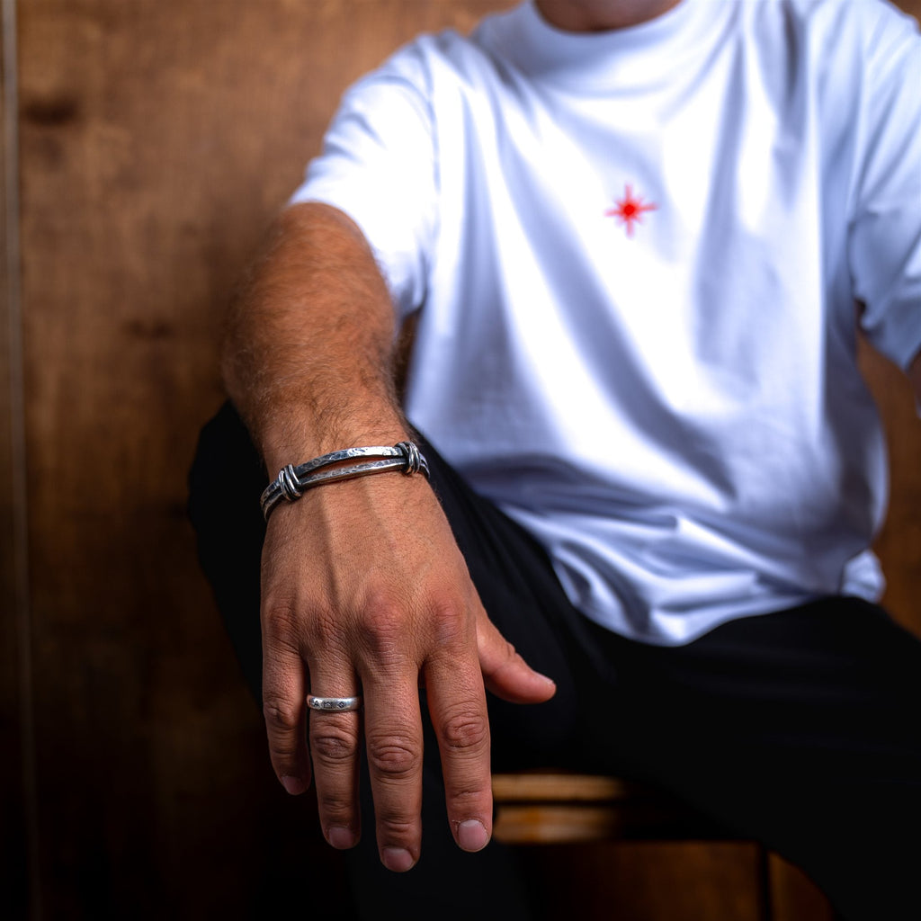 Bandido Essential T-Shirt — White & orange (4)
