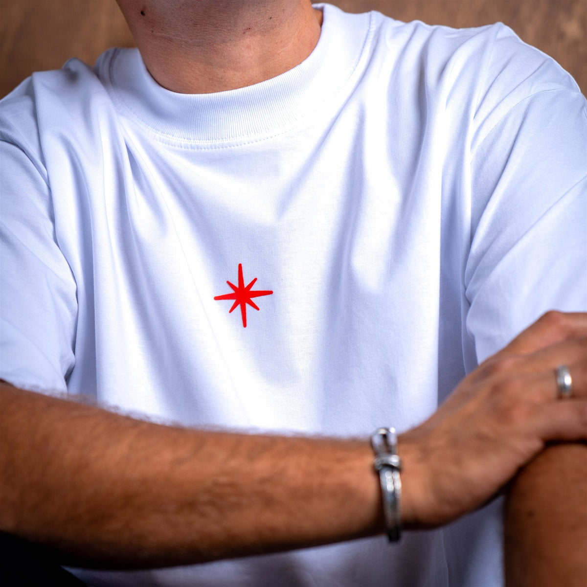 Bandido Essential T-Shirt — White & orange (5)