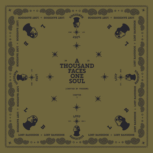 A Thousand Faces Bandana — Olive