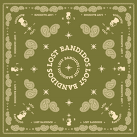 Lost Bandidos Paisley Bandana — Olive
