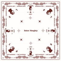 Señor Naughty Bandana — White