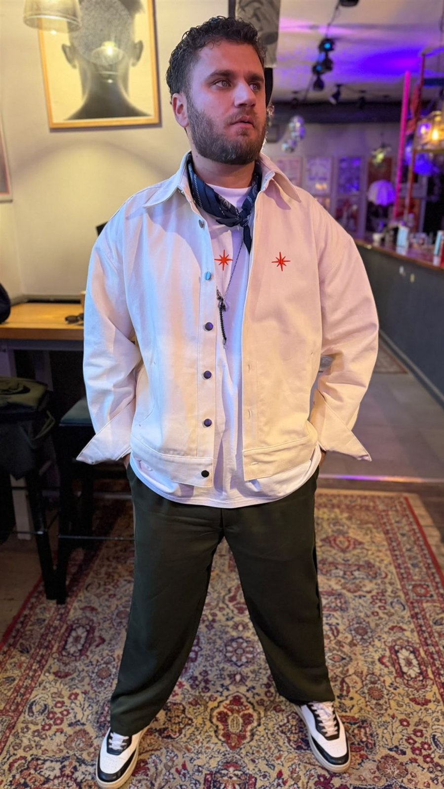 The Off-White Denim Jacket — full look