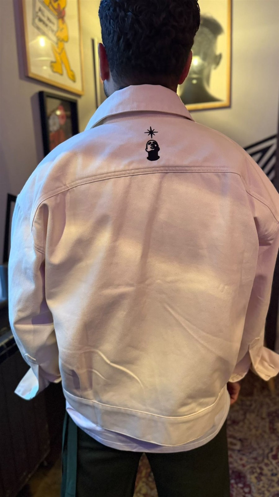 The Off-White Denim Jacket — back view